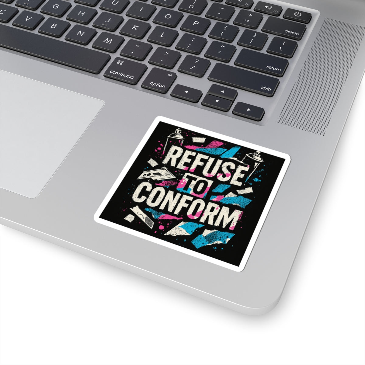 Refuse To Conform Sticker — Bold Punk Rebel Vinyl Kiss-Cut