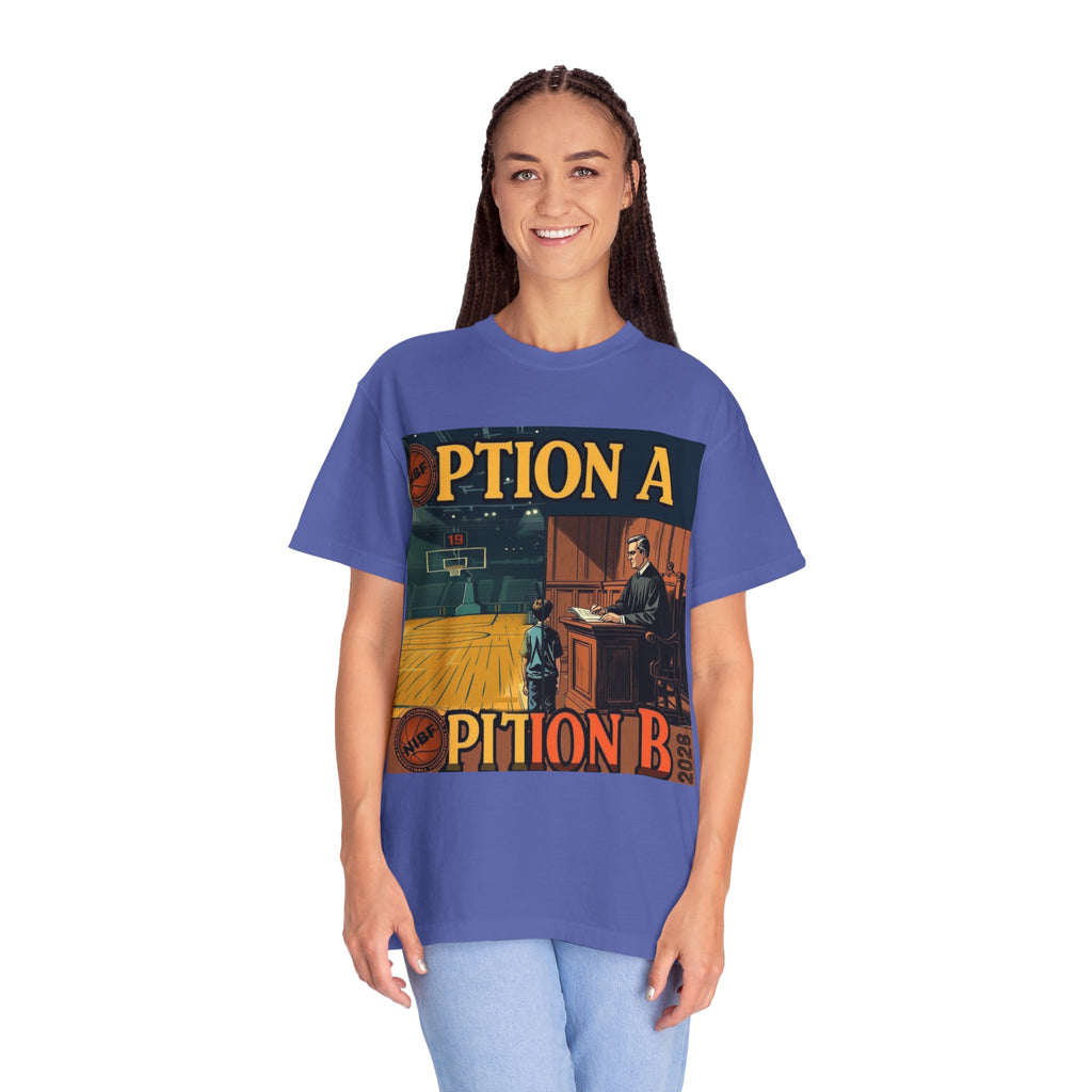 Vintage Basketball Court Judge Illustration T-shirt | Courtroom Youth Punishment Art