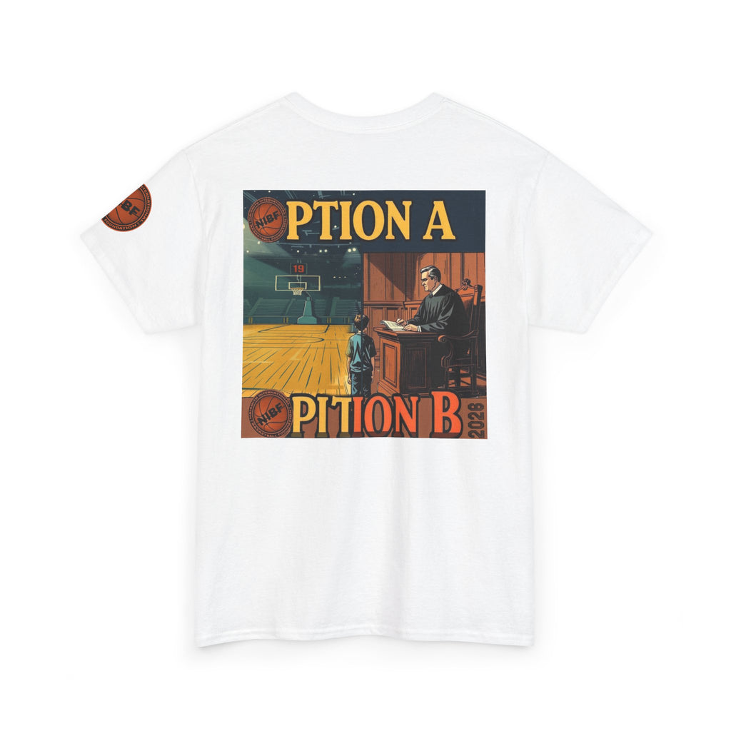 T-Shirt — 'Option A / Option B' Basketball Graphic Tee