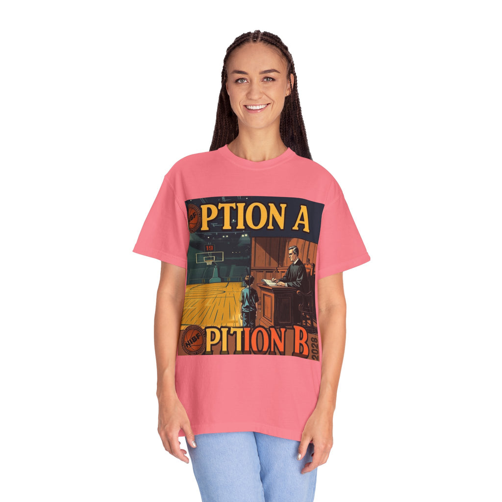 Vintage Basketball Court Judge Illustration T-shirt | Courtroom Youth Punishment Art