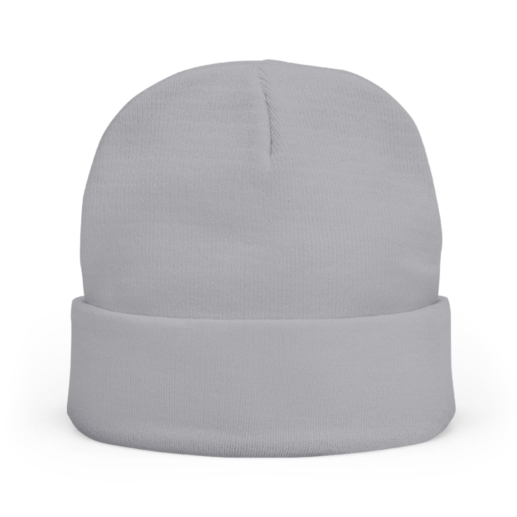 Option A Embroidered Knit Beanie — Cozy Winter Hat with Bold Patch