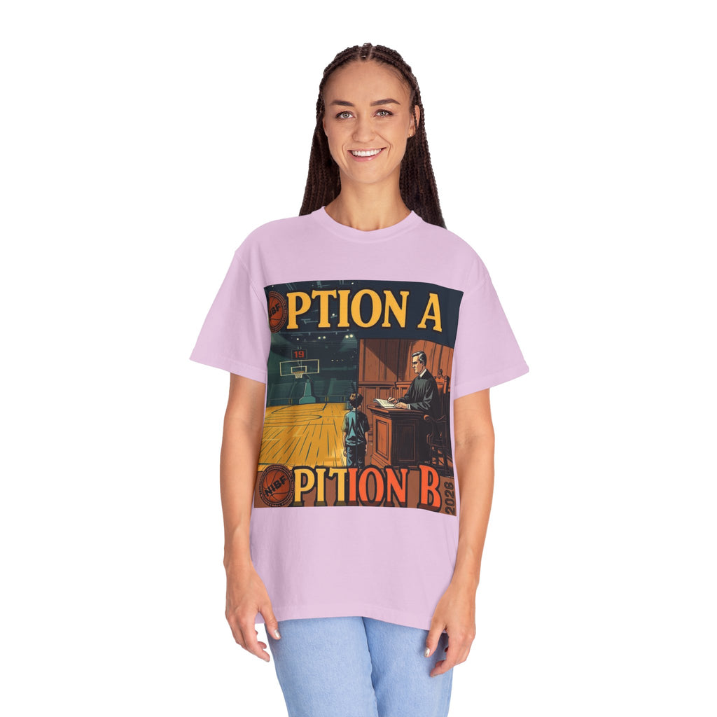 Vintage Basketball Court Judge Illustration T-shirt | Courtroom Youth Punishment Art