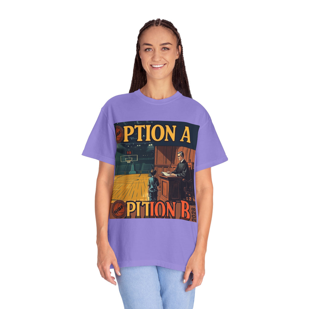 Vintage Basketball Court Judge Illustration T-shirt | Courtroom Youth Punishment Art