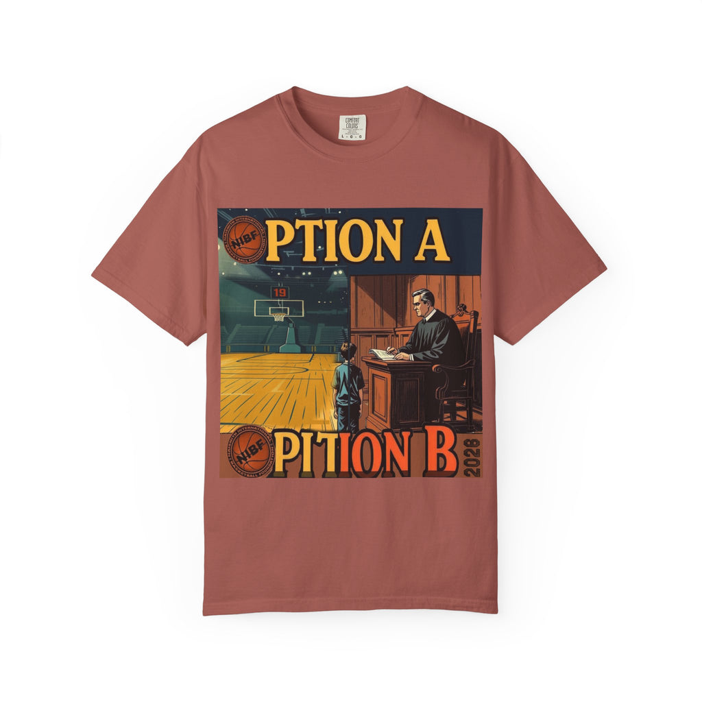 Vintage Basketball Court Judge Illustration T-shirt | Courtroom Youth Punishment Art