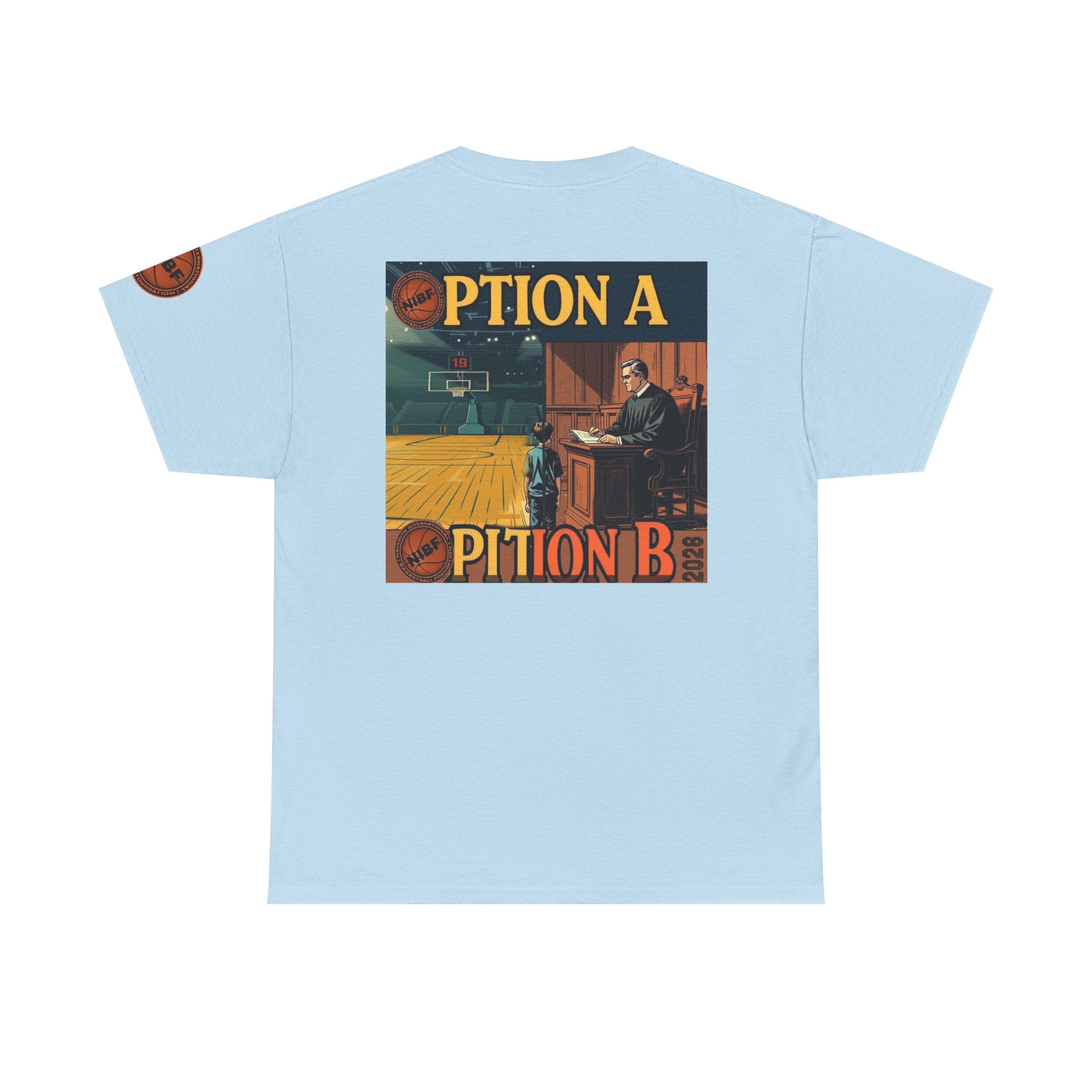T-Shirt — 'Option A / Option B' Basketball Graphic Tee