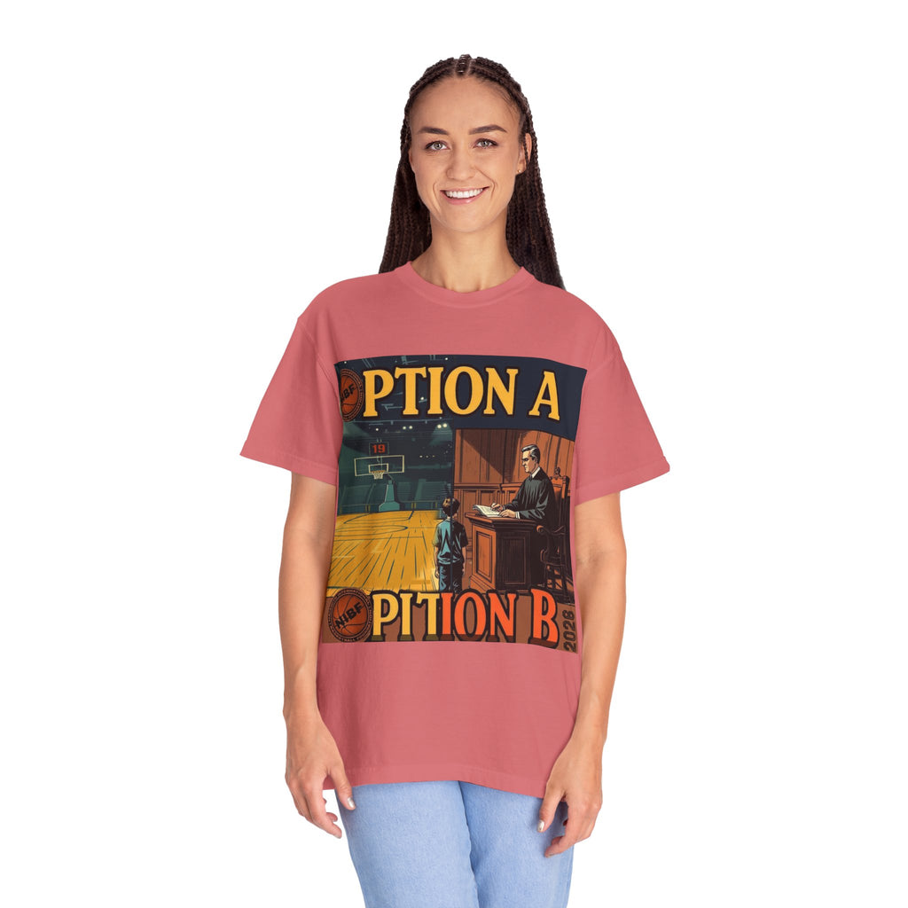 Vintage Basketball Court Judge Illustration T-shirt | Courtroom Youth Punishment Art