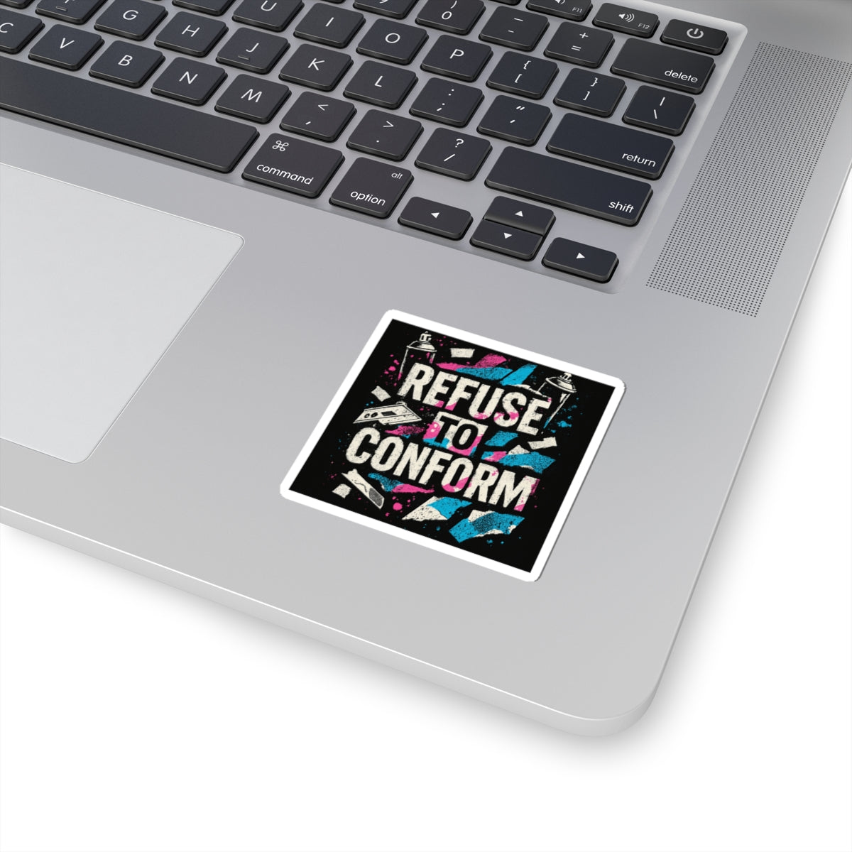 Refuse To Conform Sticker — Bold Punk Rebel Vinyl Kiss-Cut