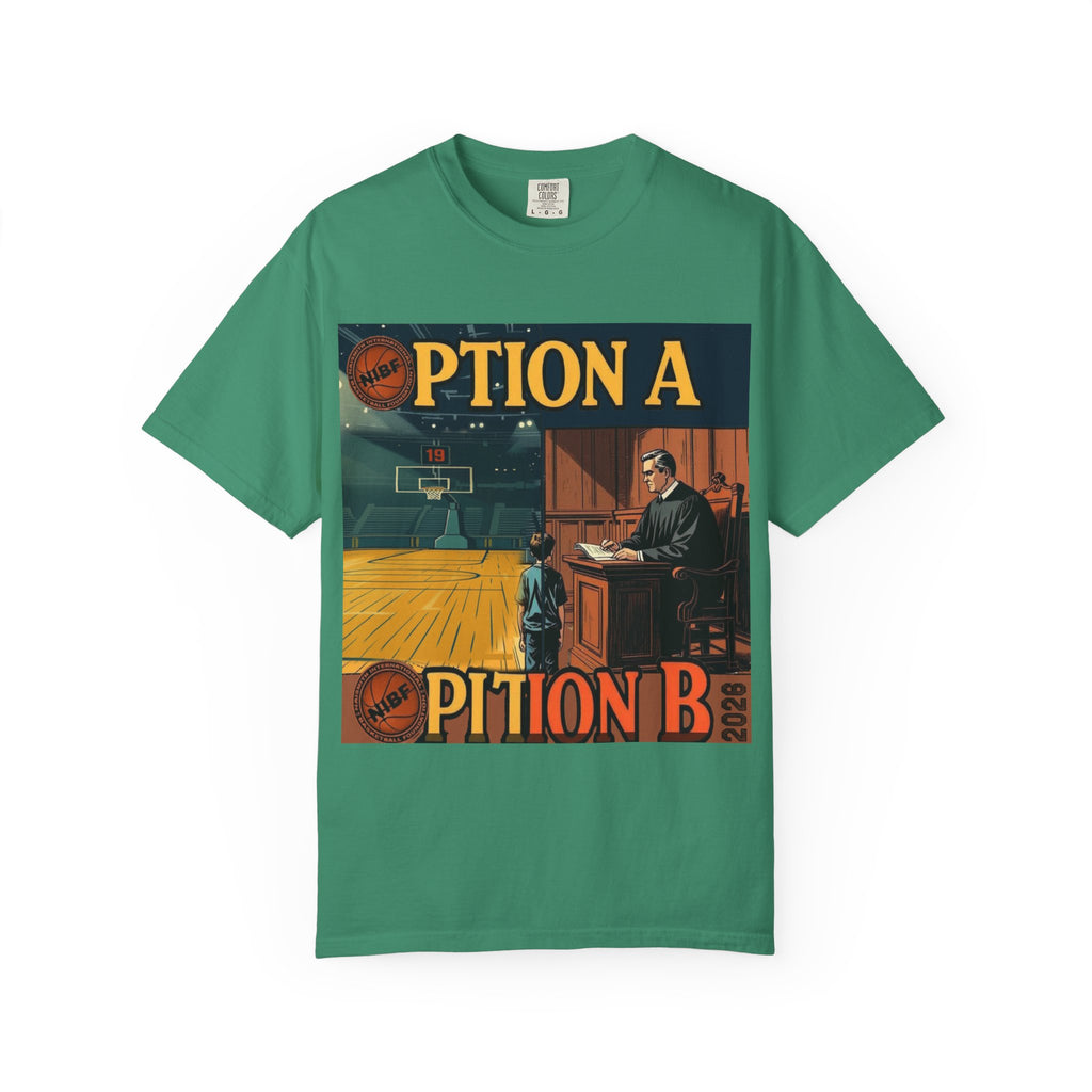 Vintage Basketball Court Judge Illustration T-shirt | Courtroom Youth Punishment Art