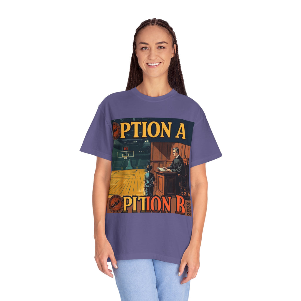 Vintage Basketball Court Judge Illustration T-shirt | Courtroom Youth Punishment Art